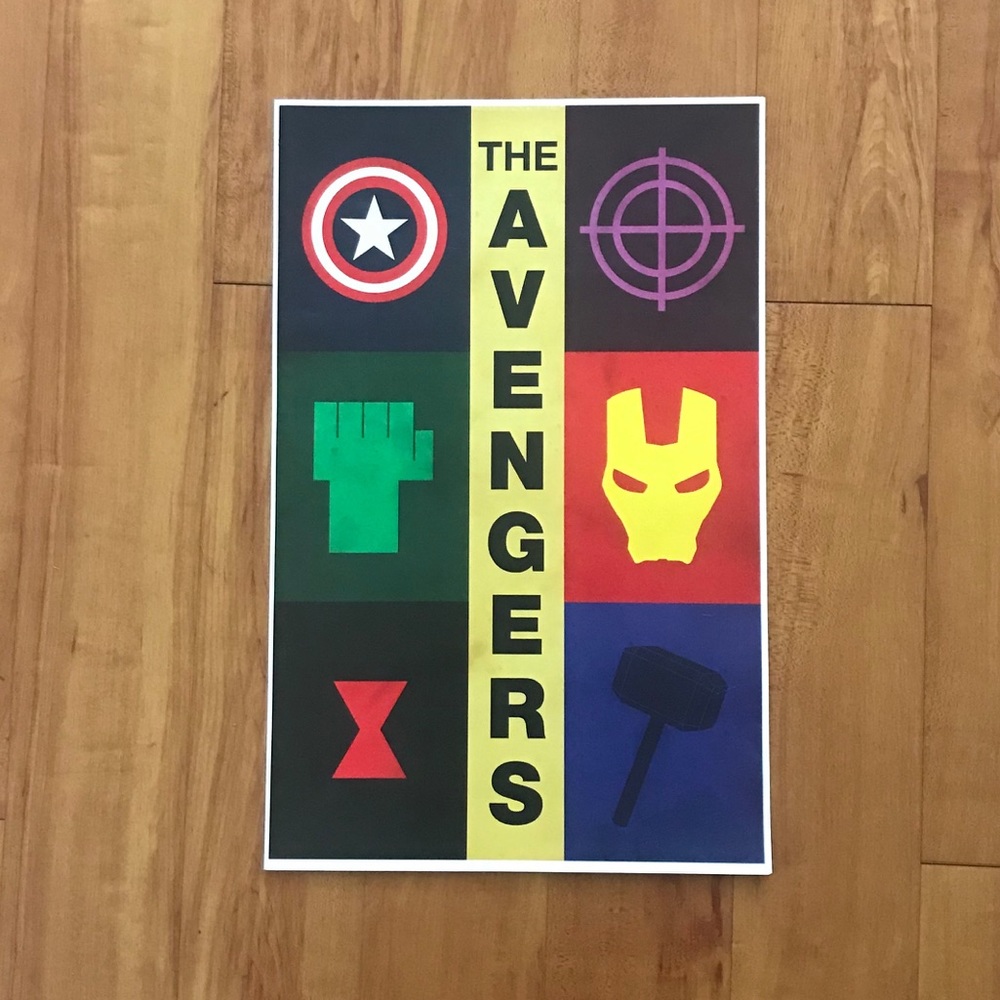 Glossy Avengers Art Print 8.5x14
